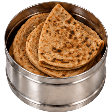 A dabba container of paratha